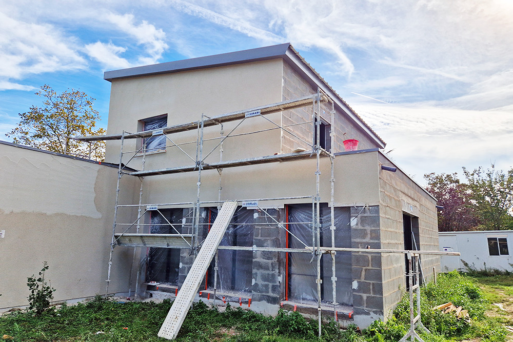 Maison neuve chantier Fouqueron